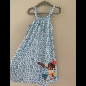 Disney Moana Size 5/6 Silk Like Sundress